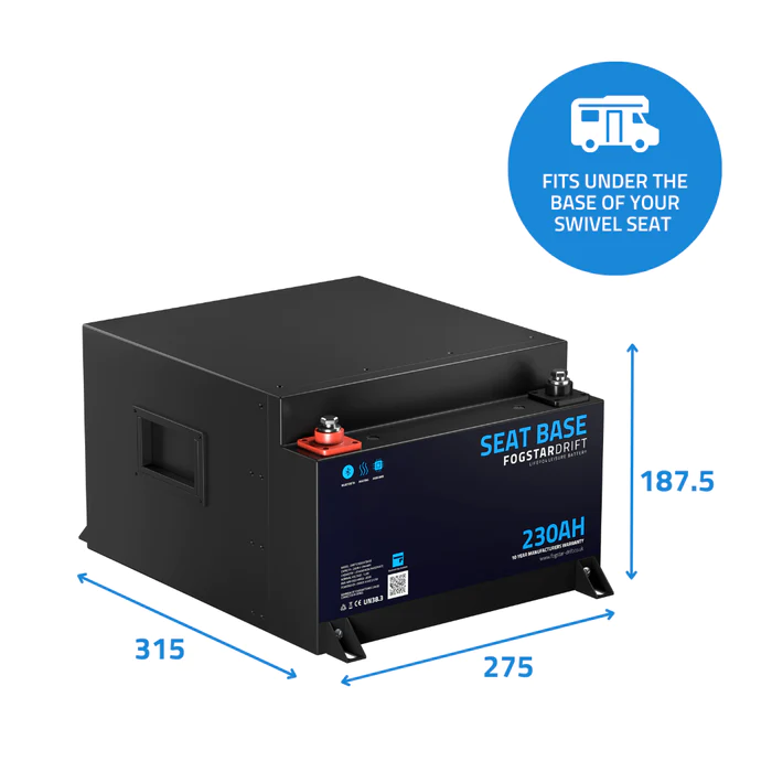 Fogstar Drift 12v 230ah Seat Base Lithium Leisure Battery - Image 4